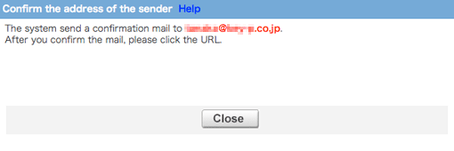 Create sender:send mail